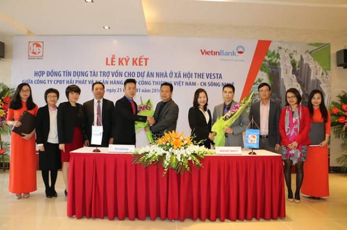 Buổi lễ ký kết giữa Viettinbank và Công ty Hải Phát.