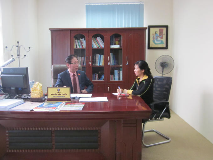 LS Nguyễn Văn Chiến, Phó Chủ tịch Liên đoàn LS Việt Nam trao đổi với phapluatplus.vn (Ảnh Lương Liễu).