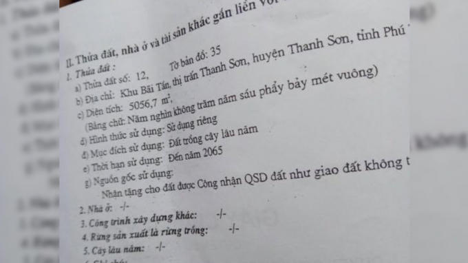 Thanh Sơn - Phú Thọ: Có hay không việc giao đất cho người này rồi ký quyền sử dụng đất cho người khác?