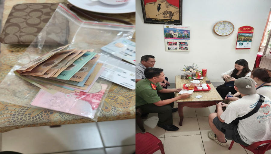 Tài sản du khách đánh rơi