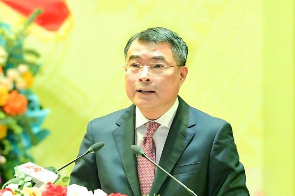Ủy viên Bộ Chính trị, Bí thư Trung ương Đảng, Trưởng Ban Tổ chức Trung ương Lê Minh Hưng, phát biểu chỉ đạo tại Đại hội.