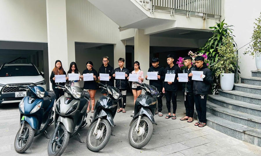 Các đối tượng trong vụ tai nạn bị tạm giữ.