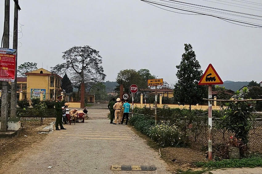 Hiện trường vụ tai nạn.