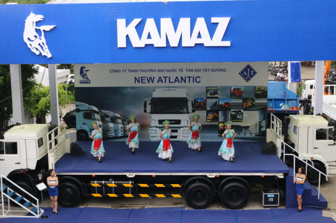 Gian hàng của Kamaz tại triển lãm Việt Nam Motorshow 2017.
