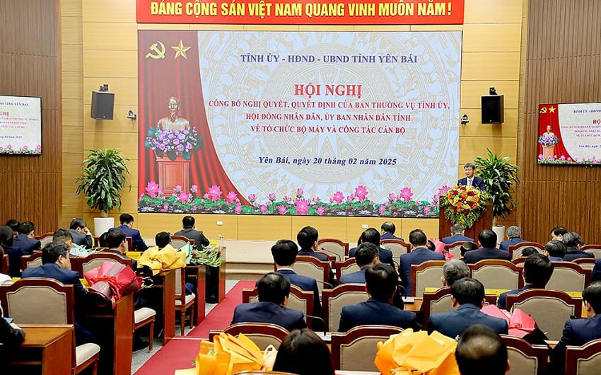 Toàn cảnh Hội nghị. (Ảnh: Báo Yên Bái).