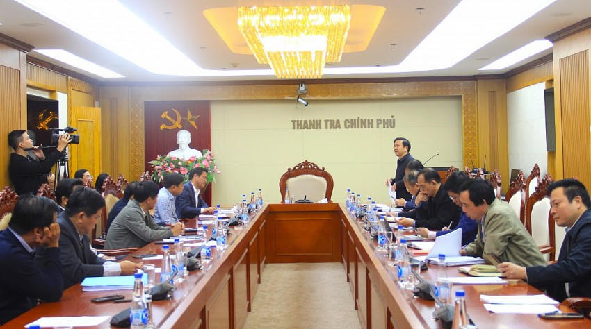 Thanh tra Chính phủ tổ chức công bố Kết luận thanh tra về việc thanh tra công tác quản lý nhà nước về thủy lợi, đề điều và phòng, chống thiên tai tại Bộ Nông nghiệp và Phát triển nông thôn. (Ảnh: TTCP).