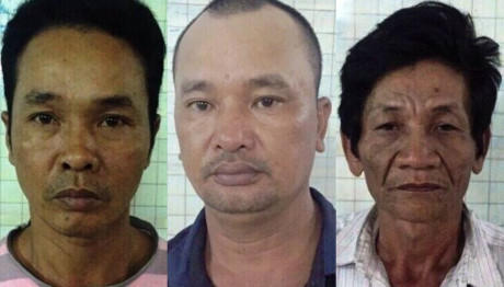 Ba người thay phiên nhau chở đồng bọn sau khi trộm được tài sản. Ảnh: Công an cung cấp.