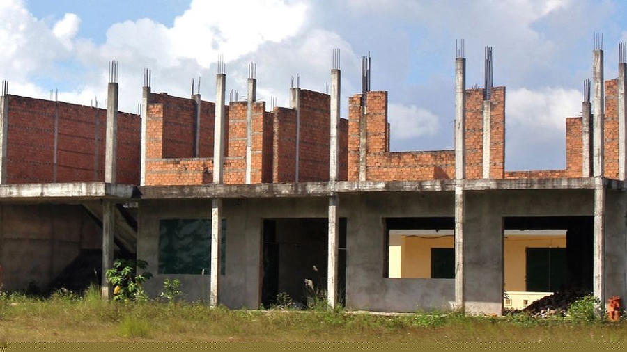 Tháng 1/2019, Công ty TNHH Xây dựng dân dụng và công nghiệp Tân Thịnh Phát từng bị chấm dứt hợp đồng thi công do chậm tiến độ và không đảm bảo năng lực thực hiện. Ảnh minh họa: Chí Đại.