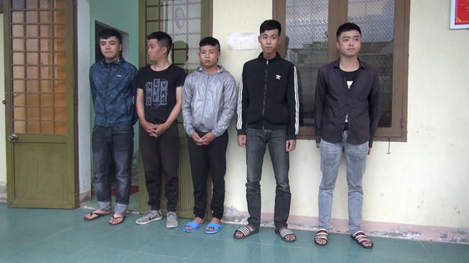 Một nhóm 'tín dụng đen' bị Công an H.Nghĩa Hành, Quảng Ngãi bắt giữ.