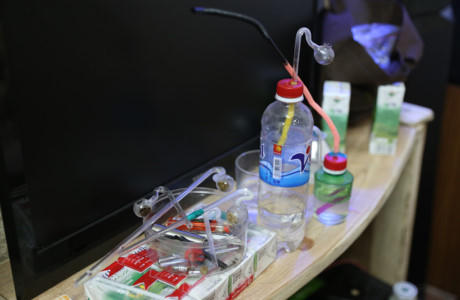 Dụng cụ sử dụng ma túy. (Ảnh CAND)