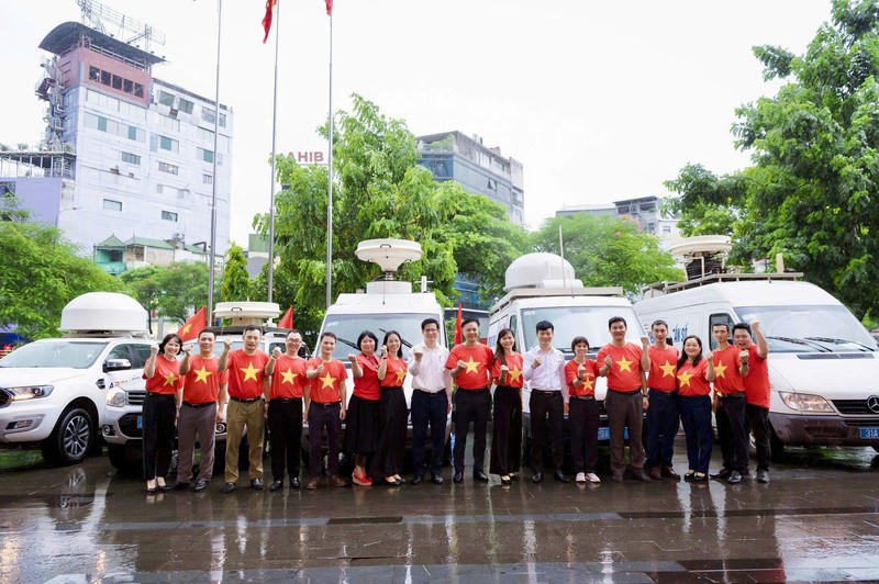 Lực lượng trực chiến phục vụ Đại lễ A80 của Cục Tần số vô tuyến điện