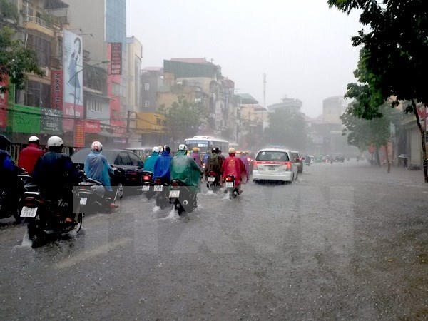 Từ đêm mai khu vực Hà Nội sẽ có mưa rào và giông vài nơi. Ảnh: minh họa/Nguồn: TTXVN