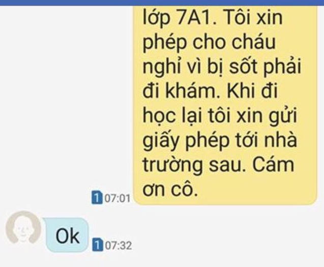 Câu trả lời "OK" từ giáo viên gây ra nhiều tranh cãi