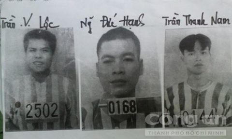 Ba phạm nhân có màn vượt ngục như phim hành động. (Ảnh: báo Công an TP HCM)