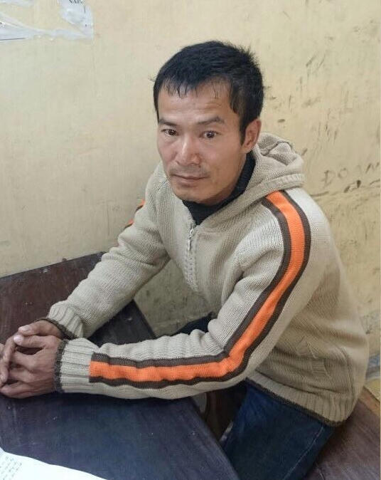 Lái xe Nguyễn Quang Tuấn tại cơ quan Công an.