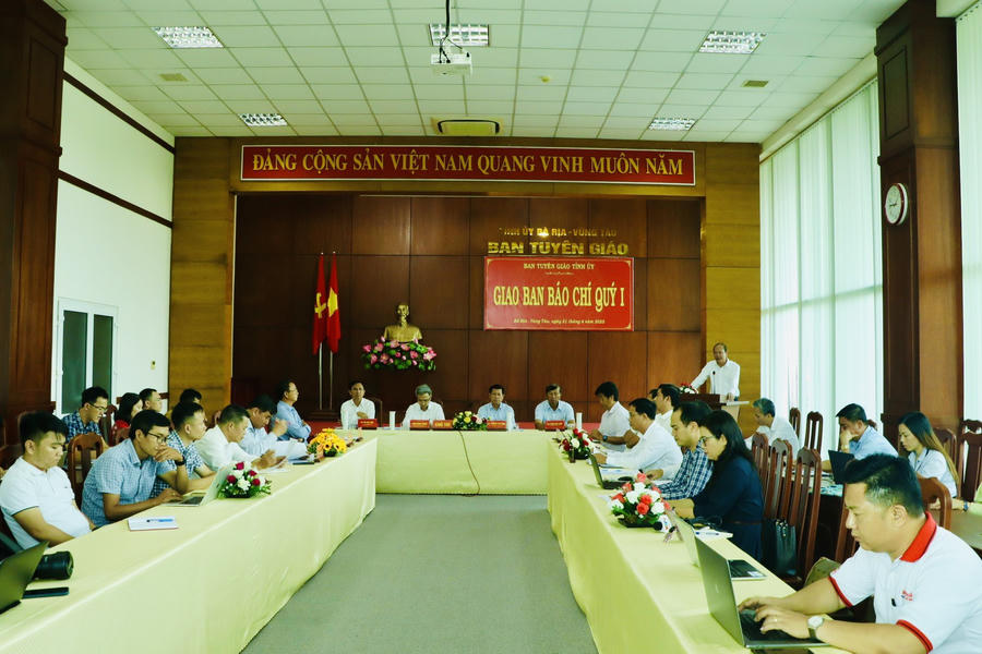 Quang cảnh Hội nghị giao ban báo chí Quý I năm 2023.