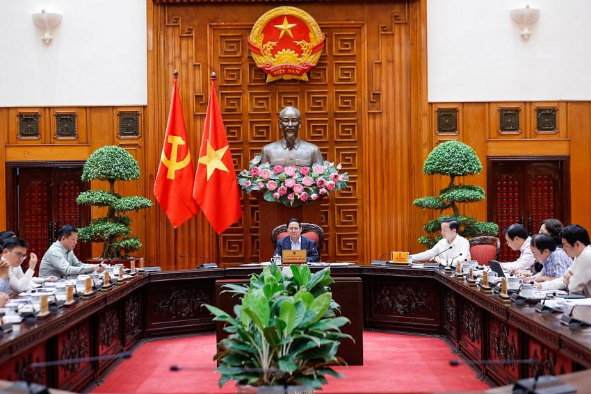 Thủ tướng Chính phủ chủ trì phiên họp. Ảnh: VGP