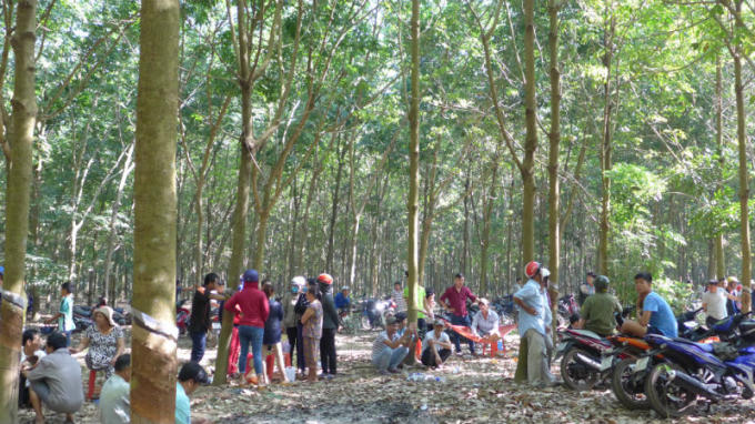 Công an điều tra hiện trường. (Ảnh: báo Vietnamnet)