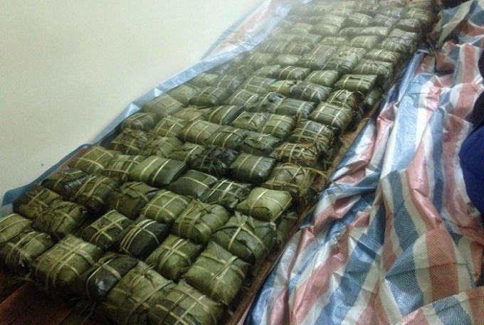 Thành quả là những chiếc bánh chưng nóng hổi, thơm ngon để chuyển đến đồng bào nghèo vùng cao đang chịu giá lạnh (ảnh CTV).