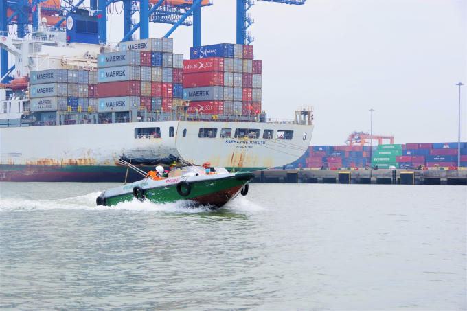 Lực lượng BĐBP Bà Rịa – Vũng Tàu tuần tra kiểm soát đảm bảo an ninh trật tự khu vực cửa khẩu cảng biển.