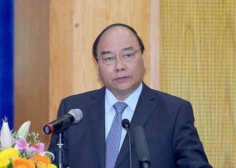 Thủ tướng Nguyễn Xuân Phúc phát biểu tại hội nghị.