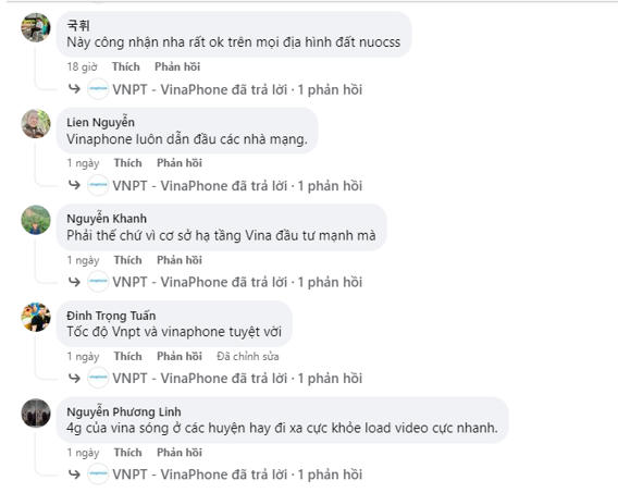 Ý kiến của người dân đánh giá VinaPhone là mạng di động nhanh nhất Việt Nam.