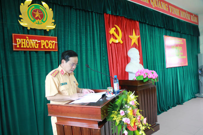 Thượng tá Võ Hồng Quang - Trưởng phòng CSGT Công an tỉnh Thừa Thiên Huế.