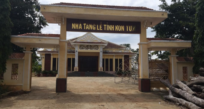 Nhà tang lễ tỉnh Kon Tum với kinh phí hơn 12 tỉ nằm