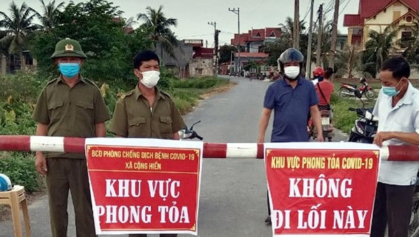 Các khu vực phong tỏa của huyện Vĩnh Bảo tiếp tục thực hiện đủ 21 ngày .