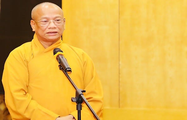 Hòa thượng Thích Quảng Hà trân trọng gửi lời chúc mừng tới các đồng chí lãnh đạo tỉnh Ninh Bình.