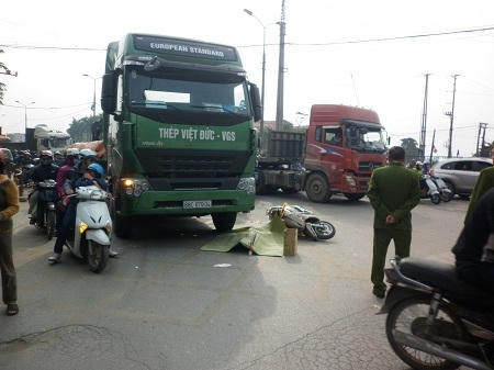 Hiện trường xảy ra vụ tai nạn. Ảnh: Như Trường