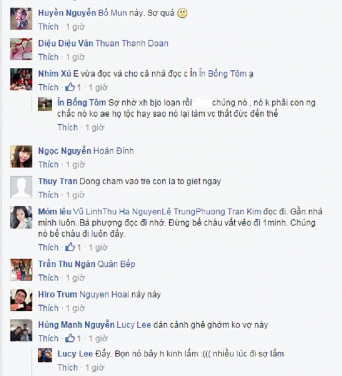 Hầu hết mọi người đều thấy hoang mang, lo sợ trước câu chuyện này. Nguồn: Facebook