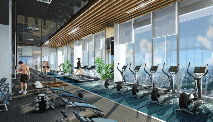 Trung tâm sinh hoạt cộng đồng, phòng tập gym, chuỗi siêu thị mini, cửa hàng tiện ích…