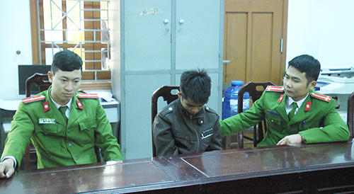 Nguyễn Văn Giang tại cơ quan điều tra (ảnh Đinh Thùy - Ngọc Linh).