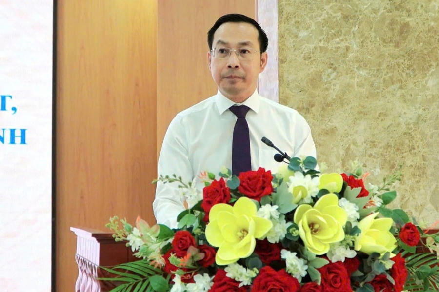 Chủ tịch UBND tỉnh Kiên Giang Nguyễn Thanh Nhàn phát biểu
