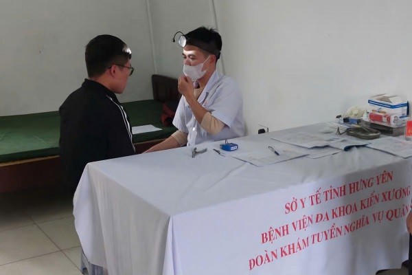 Tân binh tại Hưng Yên có tỷ lệ đạt sức khoẻ 157% so với chỉ tiêu giao quân.