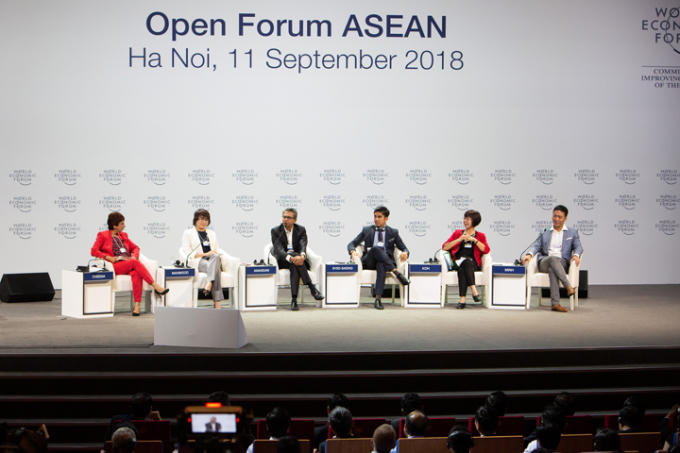 Diễn đàn mở về ASEAN 4.0 được tổ chức sáng 11/9. (Ảnh: WEF)