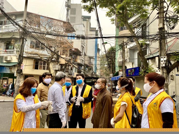 Trao đổi về tình hình phòng chống dịch Covid-19 trên địa bàn phường Trúc Bạch