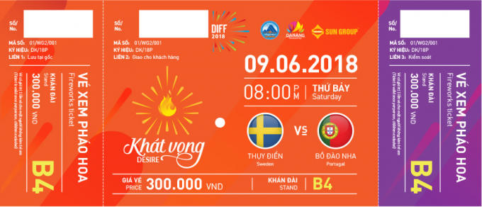 Mức vé ở khán đài B4 là 300.000 đồng.