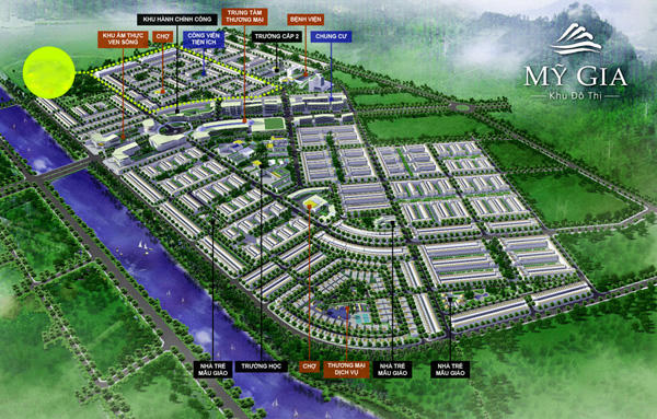 Theo quy hoạch tổng thể, dự án Khu đô thị Mỹ Gia được chia làm 8 gói phát triển