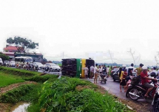 Hiện trường nơi xảy ra vụ tai nạn.