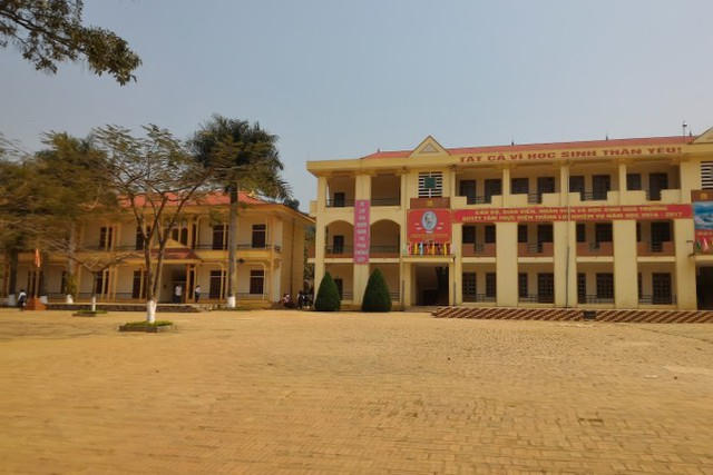 Trường THPT Chu Văn Thịnh - nơi xảy ra vụ việc. (Ảnh: Báo Sức khoẻ đời sống)