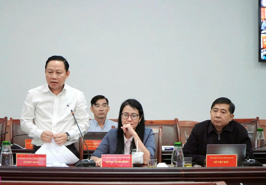 Ông Lê Hữu Toàn - Giám đốc Sở NN-PTNT tỉnh Kiên Giang phát biểu