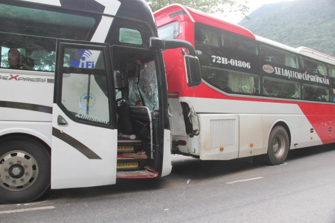 Hiện trường vụ tai nạn.