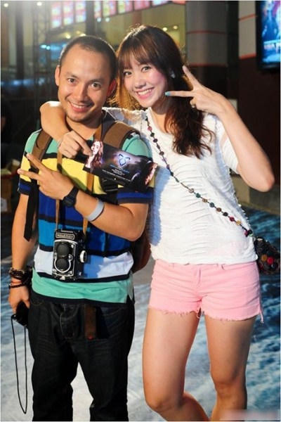 Tiến Đạt và Hari won thời còn mặn nồng. Ảnh: Internet.