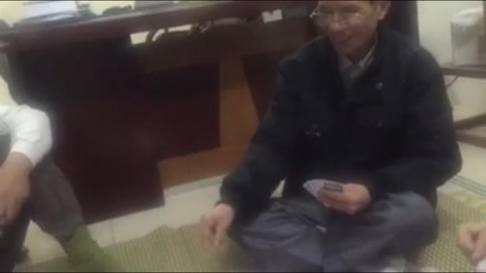 Đây được cho là nơi làm việc của Công an phường Trần Phú. (Ảnh: Cắt từ clip).