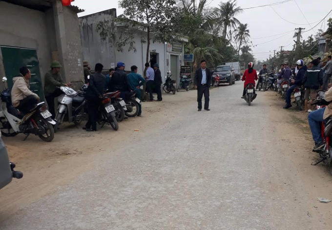 Hiện trường xảy ra vụ việc.
