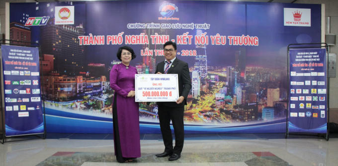 Tập đoàn Novaland nhiều năm liền ủng hộ Quỹ Vì người nghèo thành phố.