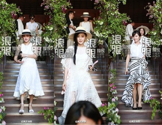 Châu Tấn, Phạm Băng Băng và Lưu Đào cũng có mặt trong buổi hôn lễ này.