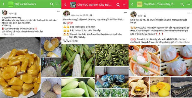 Chợ chung cư online nhộn nhịp trong mùa dịch Covid-19